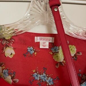 Xhilaration Red Floral Dress